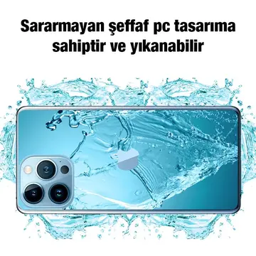 Ally iPhone 12 Pro 6.1inç Kılıf Kamera Korumalı Ultra İnce Şeffaf Silikon Kılıf