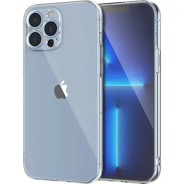 Ally Space iPhone 13 Pro 6.1inç Kamera Korumalı Premium Silikon Şeffaf Kılıf