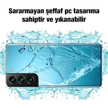 Ally SM Galaxy S22 Plus Kılıf Kamera Korumalı Ultra İnce Şeffaf Silikon Kılıf