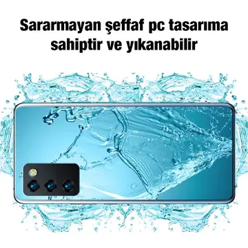 Ally SM Galaxy A03S Kılıf Kamera Korumalı Ultra İnce Şeffaf Silikon Kılıf