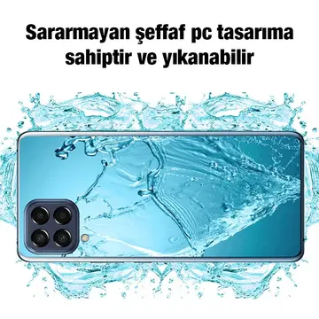 Ally SM Galaxy M33 5G (SM-M336B) Kılıf Kamera Korumalı Ultra İnce Şeffaf Kılıf