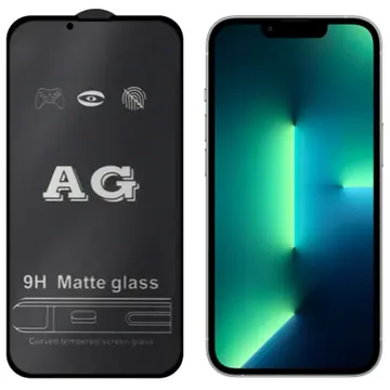 ALLY İPhone 13 Pro Max 6.7inç Full Glue Matte Tempered Cam  Ekran Koruyucu