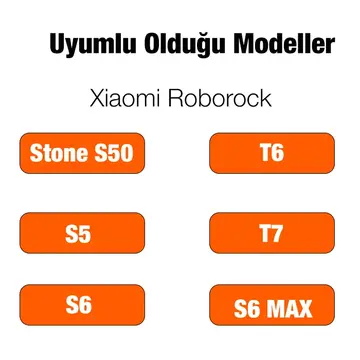 Xiaomi Roborock Stone S50-T6- T7-S5-S6- S5 Max Ana Fırça Akıllı Süpürge Süpürücü Fırçası