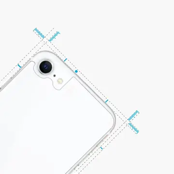 Ally iPhone SE3-SE2 İPhone 8-7 Tempered Şeffaf Arka Cam Koruyucu