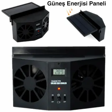 Ally R-8032 Güneş Enerjili Çift Fanlı Solar Oto Araç Havalandırma