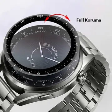 Huawei Watch 3 Pro 3D Full Kaplama Ekran Koruyucu PET+PMMA