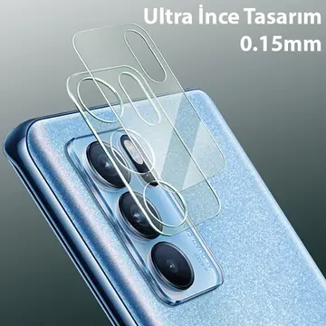 Oppo Reno6 Pro 3D Full Tempered Cam Kamera Koruyucu