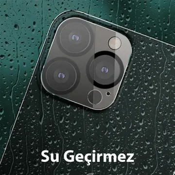 ALLY İPhone 13 Pro-13 Pro Max 3D Full Tempered Glass Cam Kamera Koruyucu