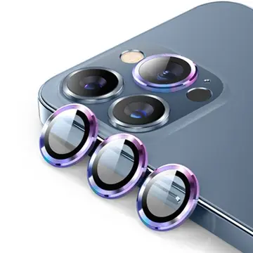 ALLY İPhone 13 Pro -13 Pro Max 3D Metal Çerçeveli Kamera Lens Koruyucu