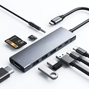 ALLY  9 İn1 Type C Hub 4k 30hz Hdmi Usb 3.0SdPD Adaptör