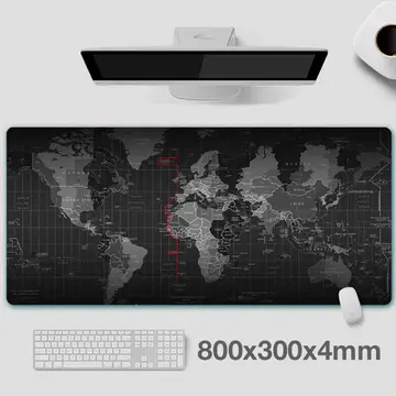 ALLY Dünya Desenli RGB Led Işıklı Oyuncu Mouse Pad 300*800*4MM