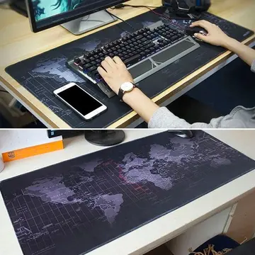 ALLY Dünya Desenli RGB Led Işıklı Oyuncu Mouse Pad 300*800*4MM
