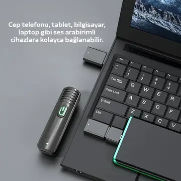 VUXBEEG UP30 2.4GHz Mini Kablosuz Yaka Mikrofonu Youtuber iOS Android