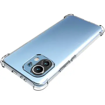 Xiaomi Mi 11 Lite Kamera Korumalı Shockproof Şeffaf Silikon Kılıf