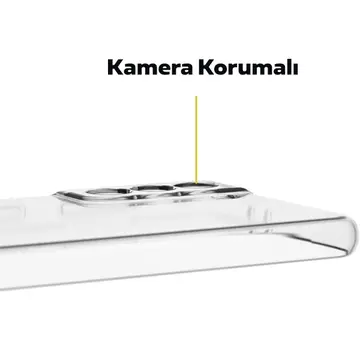 GOR Samsung Galaxy S21+ Plus Kılıf Kamera Korumalı Şeffaf Silikon Kılıf