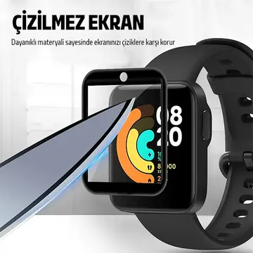 Xiaomi Mi Watch Lite 3D Full Kavisli PMMA Cam Ekran Koruyucu