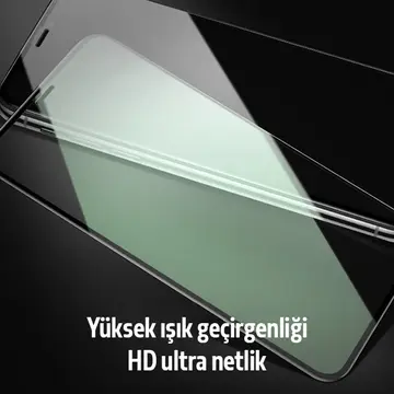 ALLY İPhone 11 Pro Max Anti -Blue Green Light Göz Korumalı Tempered Full Ekran Koruyucu