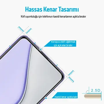 Xiaomi Redmi K40/K40 Pro/K40 Pro+/Mi 11i/Poco F3 Tempered  Cam Ekran Koruyucu