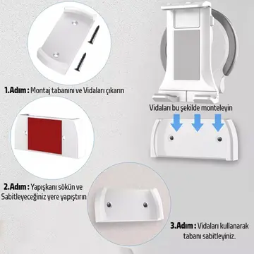 ALLY PB-47B Askılı Katlanabilen Çok İşlevli Tablet -Telefon Standı Tutucu