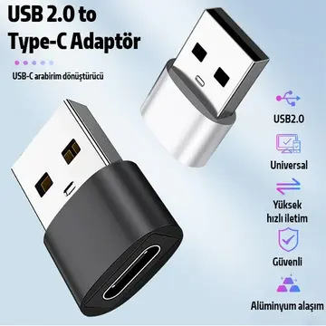 ALLY USB to Type-C Dişi Çevirici Dönüştürücü Adaptör