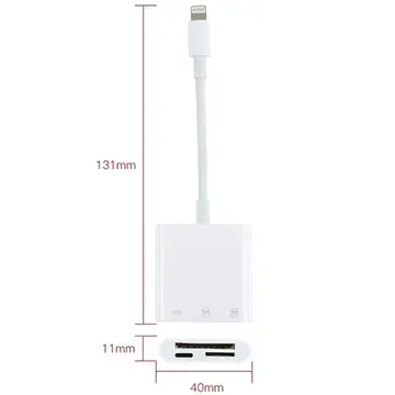 ALLY NK-101Y Pro 3 İn 1 İPhone Lightning to SD-TF Çevirici Adaptör