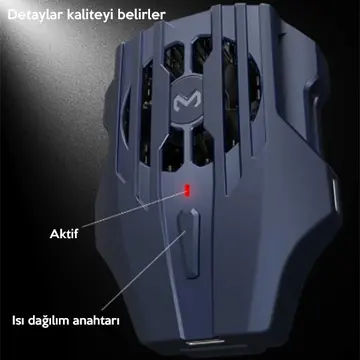 MEMO DL02  Telefonu Soğutma Fanı Radyatör (İPhone Kablo İle)