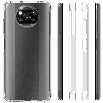ALLY Poco X3 Anti-Drop Silikon Kılıf Shockproof Kılıf