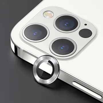 USAMS İphone 12 Pro Max 3D Metal Çerçeveli Kamera Lens Koruyucu