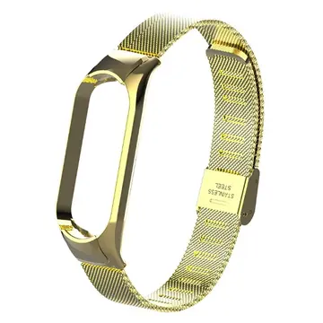 Xiaomi Mi Band 5 Metal Kayış Kordon Kopçalı Milano Loop