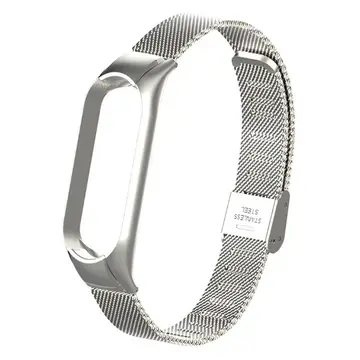 Xiaomi Mi Band 5 Metal Kayış Kordon Kopçalı Milano Loop