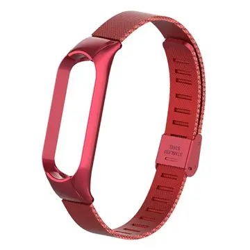 Xiaomi Mi Band 5 Metal Kayış Kordon Kopçalı Milano Loop