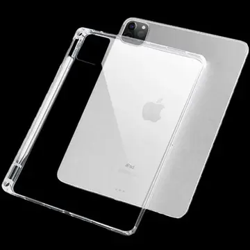 ALLY iPad Pro 11-inch (2021)-(2020)-(2018) Kalem Yerli Şeffaf Silikon Kılıf