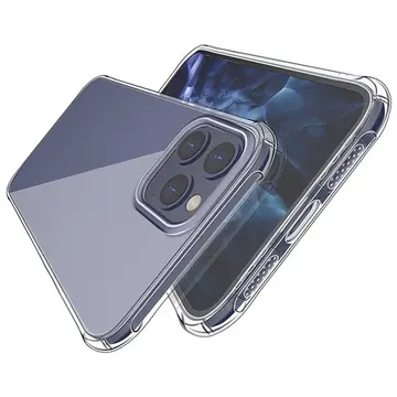 İPhone 12 Pro Max 6.7 Anti-Drop Silikon Kılıf Shockproof Şeffaf  kılıf