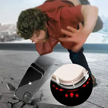 İPhone 12 Mini  5.4 Anti-Drop Silikon Kılıf Shockproof Şeffaf  kılıf
