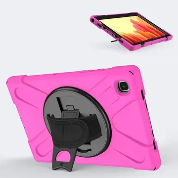 Galaxy Tab A7 10.4 SM-T500-T505-T507 Kılıf Shockproof 3 Katmanlı Standlı Zırh Kılıf Kalem Yerli