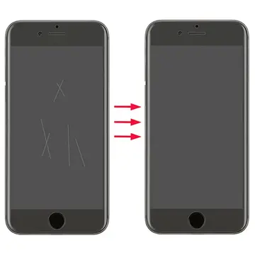 GOR İPhone 8 Plus-7 Plus HD Ekran Koruyucu Jelatin 5 Adet Set