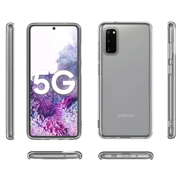 SM Galaxy S20/ S2 Lite 2.0mm Şeffaf Silikon kılıf Shockproof kılıf -> ŞEFFAF