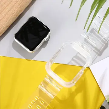 ALLY Apple Watch 6-SE-5-4 44mm / 3-2-1 42mm Kayış Kordon Kılıf Silikon