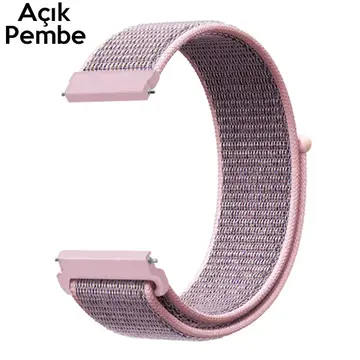 22MM Gear S3 Watch 4 -Gt2 GT2E 46MM Kayış Kordon Lylon Loop
