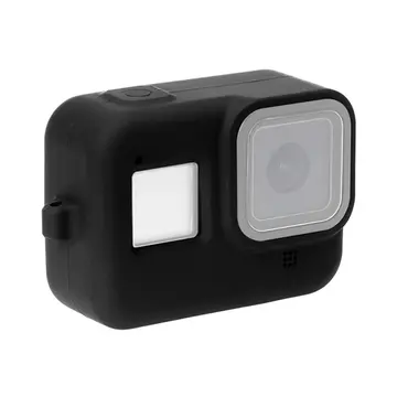 PULUZ PU428B GoPro HERO8 İçin Silikon Koruma Kılıfı+Wrist Strap