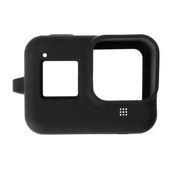 PULUZ PU428B GoPro HERO8 İçin Silikon Koruma Kılıfı+Wrist Strap