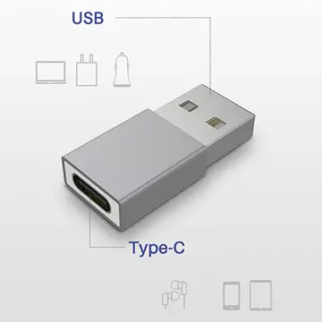 ALLY MH-301 USB to Type-C Dişi Çevirici Dönüştürücü Adaptör