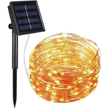 ALLY Solar Güneş Enerjili Dış Bahçe Aydınlatma Su Geçirmez Led 10M