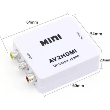 ALLY Av To HDMI Mini Switch Rca Composit Audio Video HDMI Görüntü Çevirici Full Hd ve 720P Dönüştürü