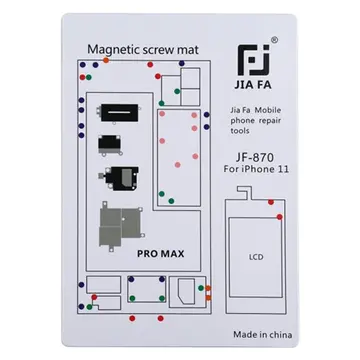 JIAFA JF-870 iPhone 11 Pro Max Mıknatıslı Çalışma Hasırı Vida Gostergeli