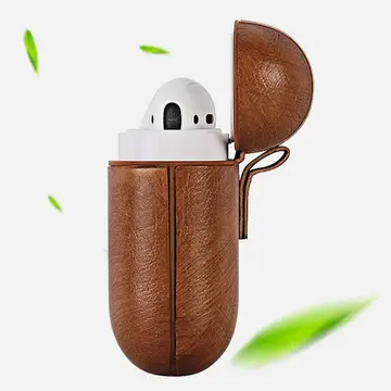 Ally Leather Case Apple Airpods 1-2 PU Deri Koruma Kılıfı