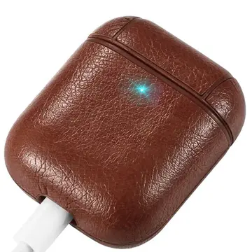 Ally Leather Case Apple Airpods 1-2 PU Deri Koruma Kılıfı