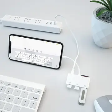 Ally İPhone Lightning To TfSd Card Reader Usb 3.Kamera Adaptörü