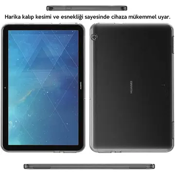 Huawei Mediapad T510.1 Şeffaf Tpu Soft Silikon Kılıf