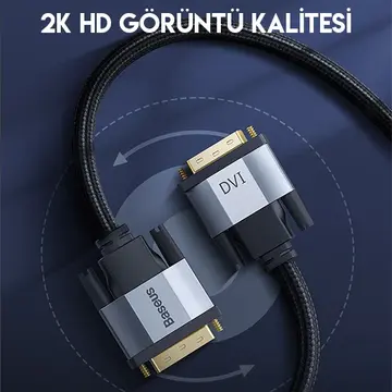 Baseus Enjoyment Series DVI TO DVI HDTV Projector Kablo 1 Metre